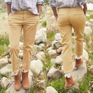 Frank & Eileen Wicklow Chino Crop Pants Yellow Size 6